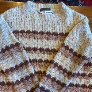 Elsamanda Stripped Knit Sweater, Medium